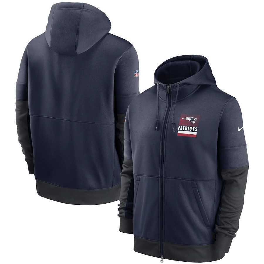 Men's New England Patriots New 2020 Nike Navy Gray Fan Gear Mascot Performance Full Zip Hoodie,We sell and wholesale Men's New England Patriots New 2020 Nike Navy Gray Fan Gear Mascot Performance Full Zip Hoodie on line form chian!